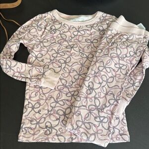 Crewcuts Pink and Black Patterned Pajama Set